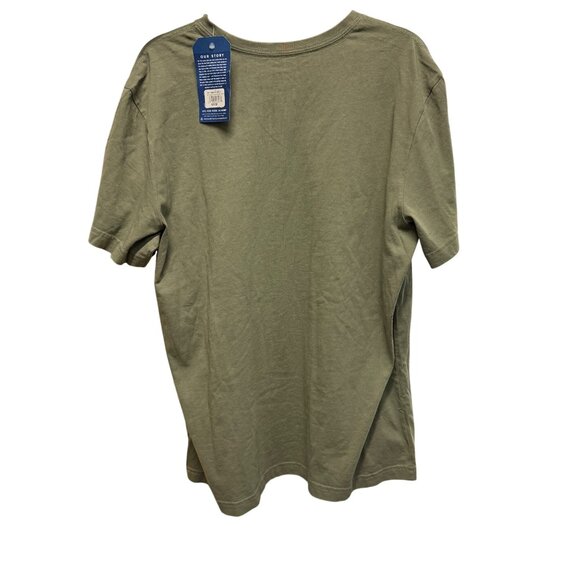 Life Is Good Mens Crusher Tee "Dad Est. 2023" Olive Green L 100% Cotton Comforta - Picture 3 of 4